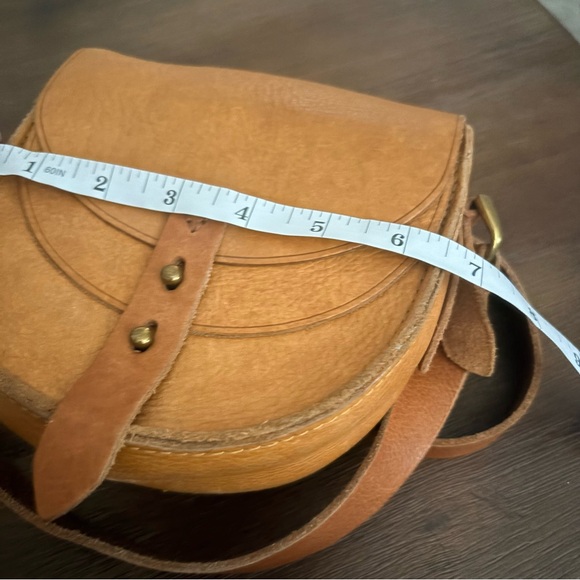 Madewell mini Essex Light Brown Leather Crossbody Bag - Picture 5 of 6